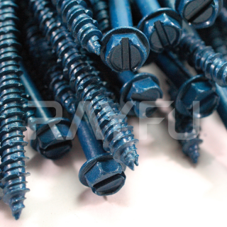 Slotted-head-concrete-screws